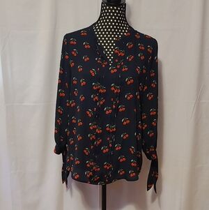 Navy Long Sleeve Cherry 41 Hawthorn Shirt